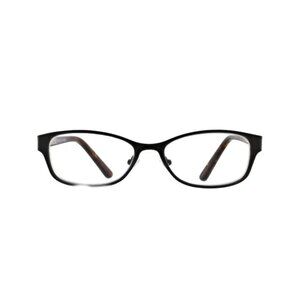 FLOWER Women's FLR112-001 Black and Tortoise Cat Eye Readers Eyeglasses +2.00
